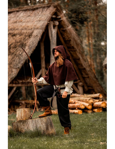 Gugel modèle médiéval en laine Paul,...