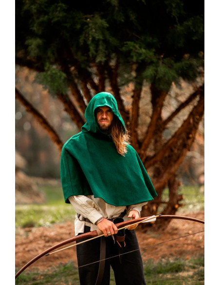 Gugel médiéval en laine modèle Paul,...