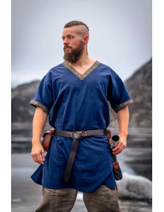 Tunique Viking courte modèle Loki, bleue