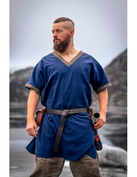 Tunique Viking courte modèle Loki, bleue
