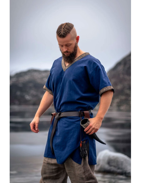 Tunique Viking courte modèle Loki, bleue