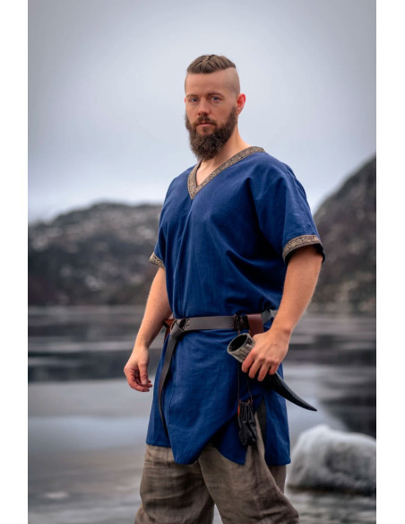 Tunique Viking courte modèle Loki, bleue