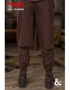 Pantalon médiéval en coton modèle Ranger, marron 2