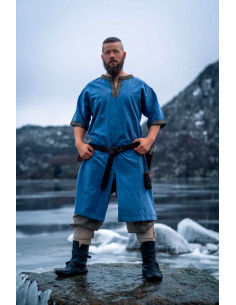 Tunique Viking manches courtes Richard, bleu ciel 2