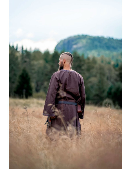 Tunique médiévale Halvor, marron foncé