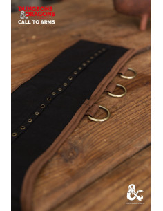 Ceinture médiévale en cuir barbare, marron