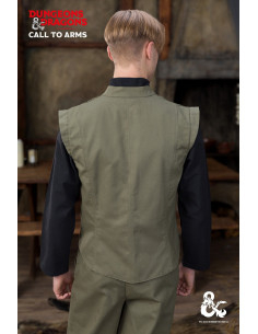 Gilet médiéval modèle Ranger, couleur vert 2