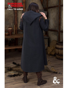 Manteau médiéval en coton modèle Ranger, noir 2