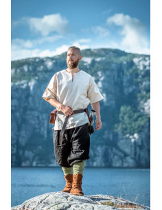 Tunique viking manches courtes Olaf, blanc naturel 2