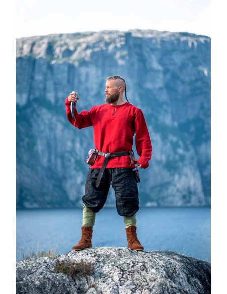 Tunique viking Ivar, rouge