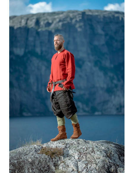Tunique viking Ivar, rouge