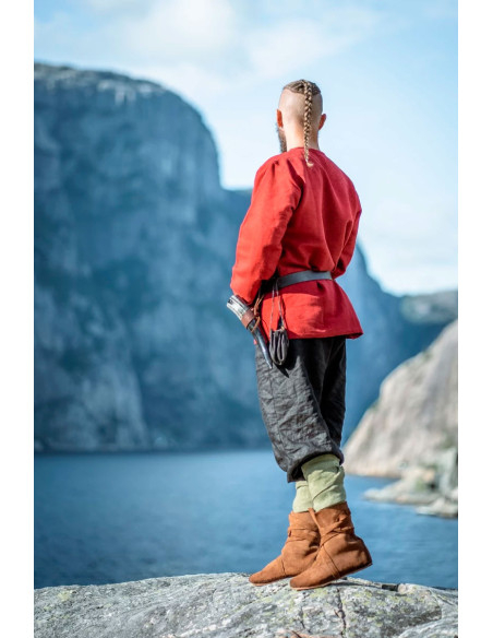 Tunique viking Ivar, rouge