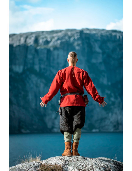 Tunique viking Ivar, rouge