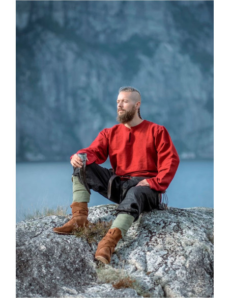 Tunique viking Ivar, rouge