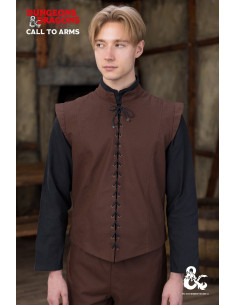Gilet médiéval modèle Ranger, couleur marron