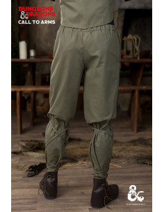 Pantalon médiéval en coton modèle Ranger, vert 2