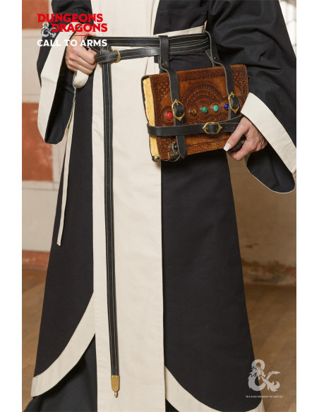 Porte-livre sorcier médiéval, en cuir...