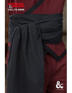 Ceinture de moine médiévale en coton, noir 2