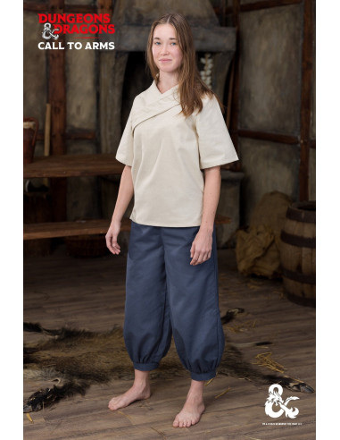 Pantalon de moine médiéval, bleu