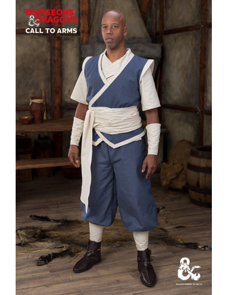 Pantalon de moine médiéval, bleu