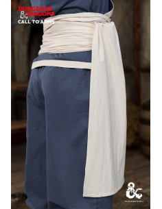 Ceinture de moine médiévale en coton, blanc 2