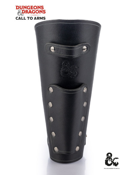 Bracelets en cuir médiévaux, noirs