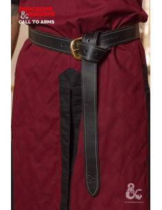 Ceinture médiévale en cuir, noire 2