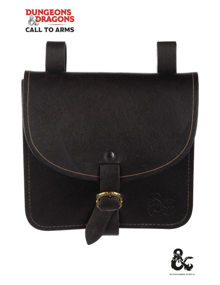 Sac d'aventurier médiéval en cuir,...