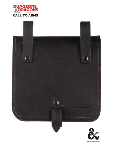 Sac d'aventurier médiéval en cuir,...