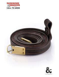 Ceinture médiévale en cuir double, couleur marron