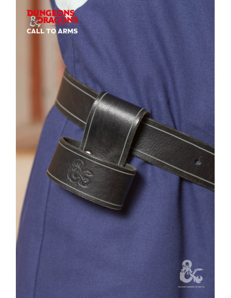 Baldric en cuir pour haches, noir