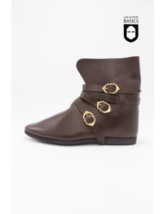 Bottes hautes médiévales avec fermeture à boucle latérale 2