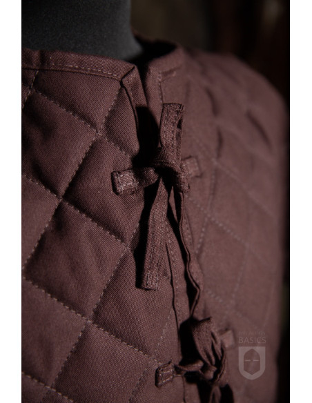 Gambison médiéval rembourré à manches...