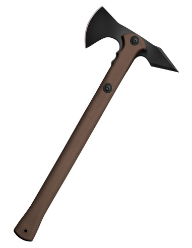 Hache fonctionnelle Cold Steel modèle Trench Hawk, marron