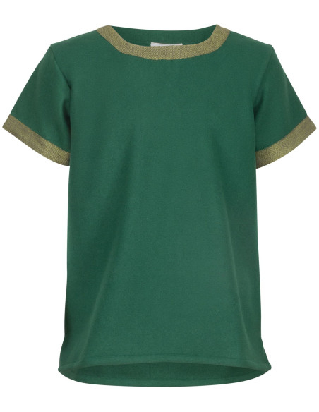 Tunique médiévale à manches courtes...