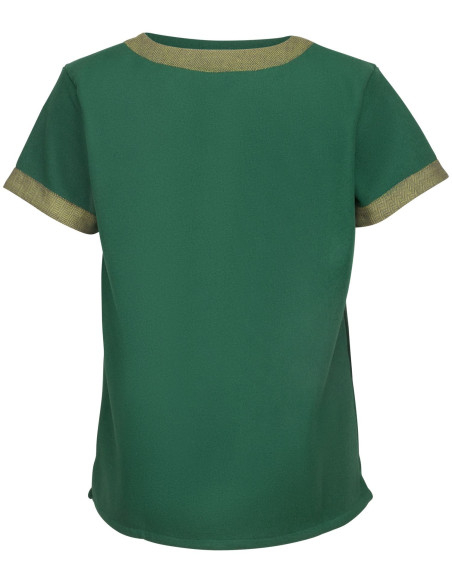 Tunique médiévale à manches courtes...