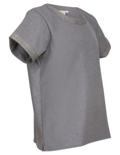 Tunique médiévale à manches courtes modèle Holgar, gris