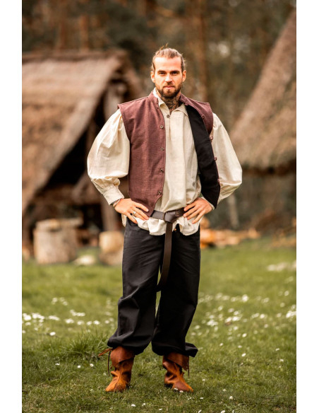 Gilet médiéval tricoté à la main...