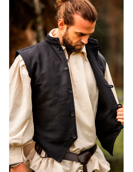 Gilet médiéval tricoté à la main...