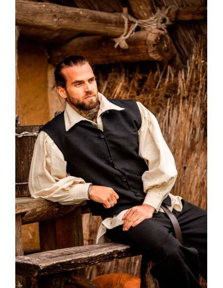 Gilet médiéval tricoté à la main...