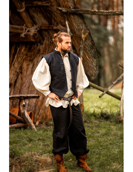 Gilet médiéval tricoté à la main...