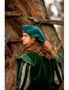 Parlota Renaissance en coton vert, modèle Kurt 2