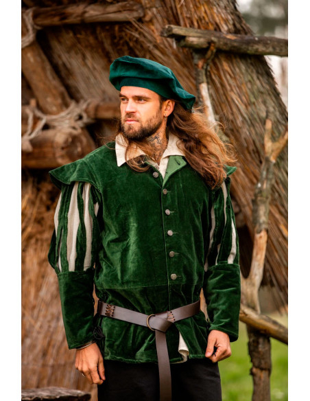 Parlota Renaissance en coton vert,...