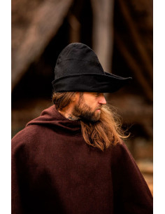 Bonnet Robin des bois en laine noire