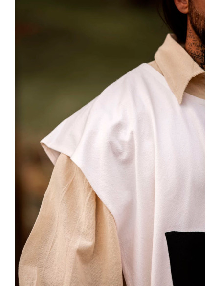 Tunique des Templiers, Blanc/Noir