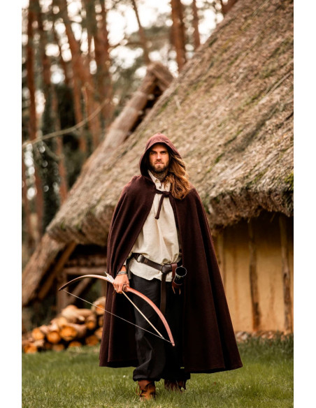 Longue cape médiévale modèle Boil,...