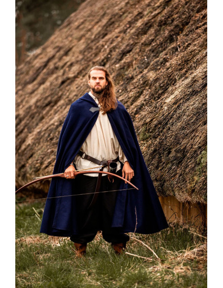 Cape médiévale en laine modèle Tjark,...