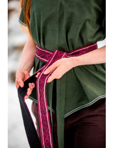 Ceinture Viking en coton, modèle Caja, rouge