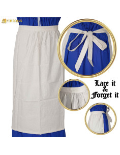 Tablier Médiéval Renaissance, couleur naturelle 2