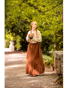 Jupe médiévale femme Tabac